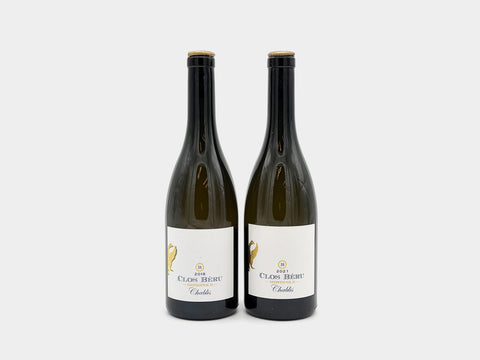 Iconic Producers Wine Club selection featuring two vintages of Clos Beru Chablis