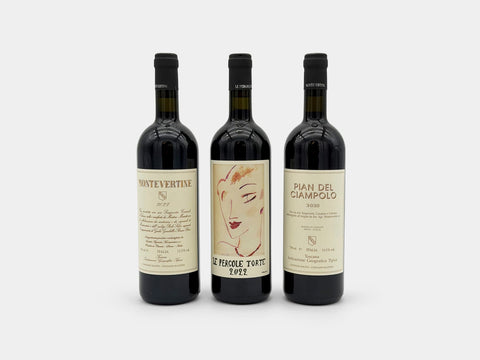 Iconic Producers Wine Club Volume 9 featuring Montevertine Le Pergole Torte, Montevertine, and Pian del Ciampolo