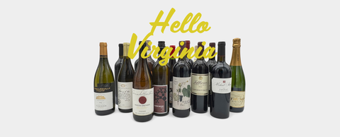 Hello Virginia wine tasting — original artwork